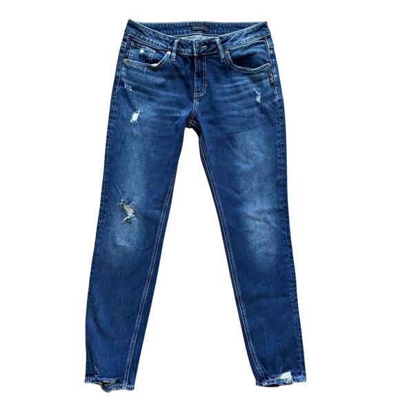 Silver Jeans Denim - Silver Jeans Co Boyfriend Jeans Womens 29 Distressed Blue Denim distressed